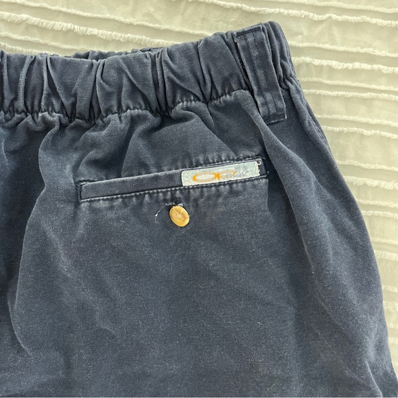 OP Sport XL Navy Cargo Shorts Elastic Waist Zip And Button Closure - Picture 3 of 4